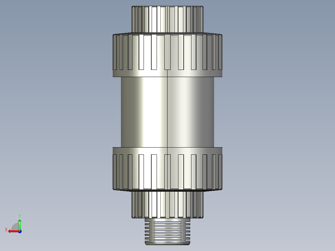 双活接底阀终端止逆阀18款后视图