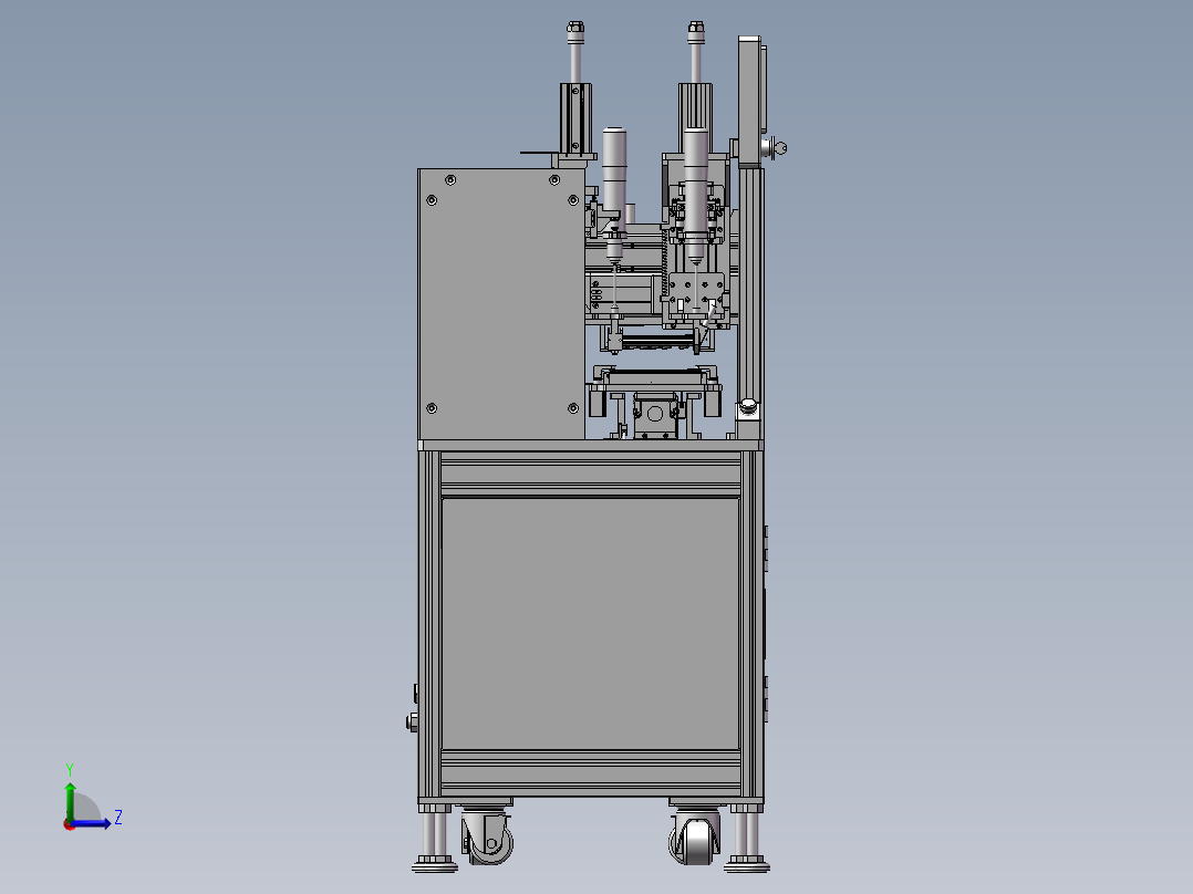 多头键盘锁螺丝机（STEP）左视图
