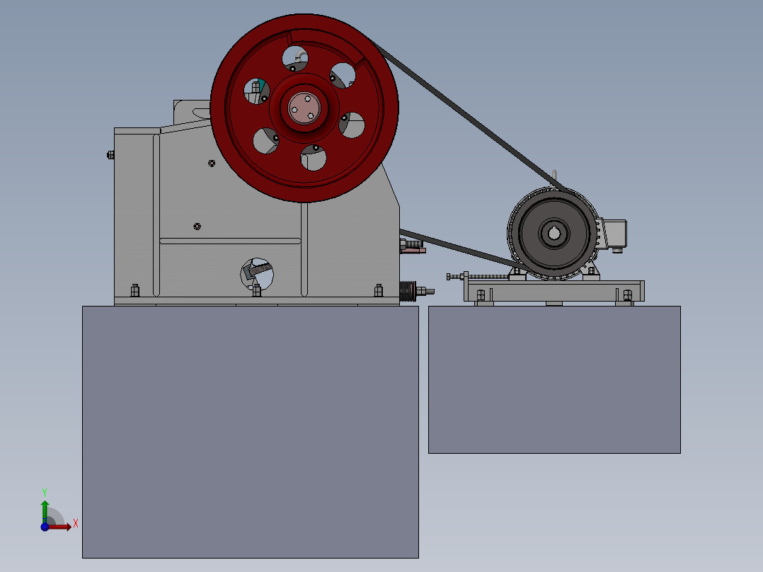 PE4060颚式破碎机SW三维+CAD图纸==1361255=300S前视图