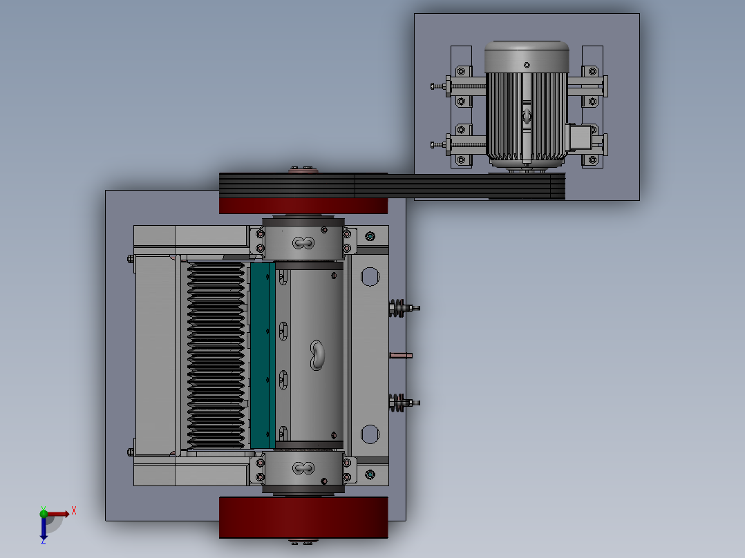 PE4060颚式破碎机SW三维+CAD图纸==1361255=300S俯视图