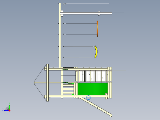 儿童滑梯和攀岩墙右视缩略图