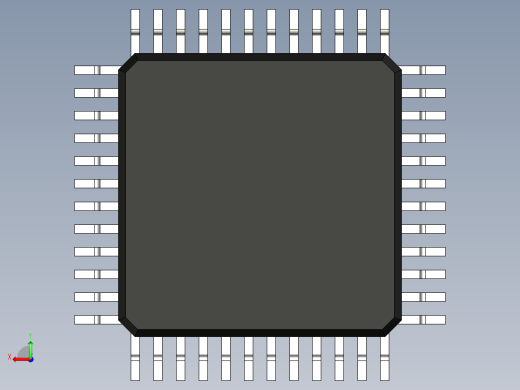 元器件3D封装QFP48_FPT-48P-M13155后视缩略图