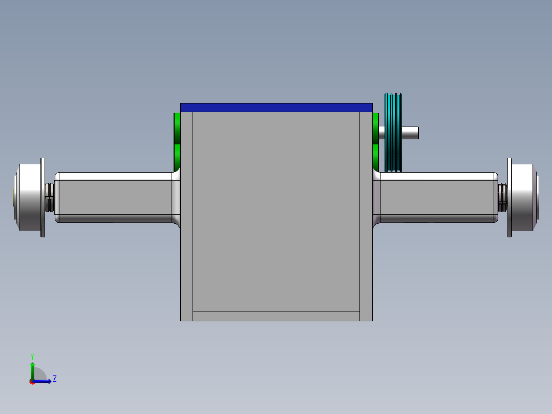 拖拉机变速箱的设计含SW三维图左视图