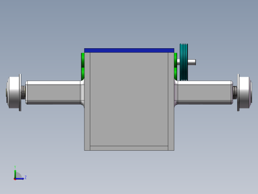 拖拉机变速箱的设计含SW三维图左视缩略图
