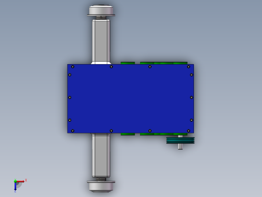 拖拉机变速箱的设计含SW三维图俯视缩略图