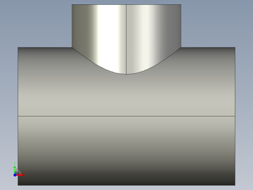 船舶管路系统SeaCor_Molded_ReducingTee_SxSxS_37J101422_4.5in x 3in前视缩略图