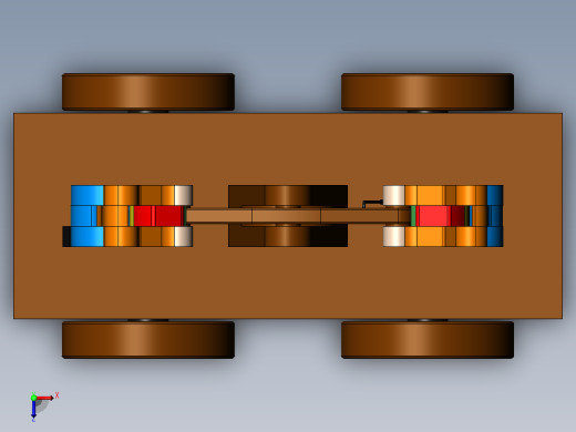 可动推车工人玩具俯视缩略图