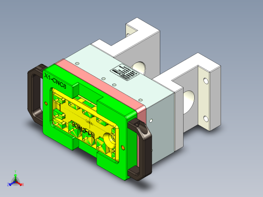 X1-笔记本CNC工装夹具三维模型CNC8-0109