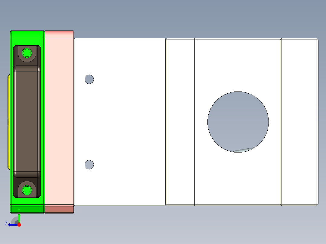 X1-笔记本CNC工装夹具三维模型CNC8-0109右视图