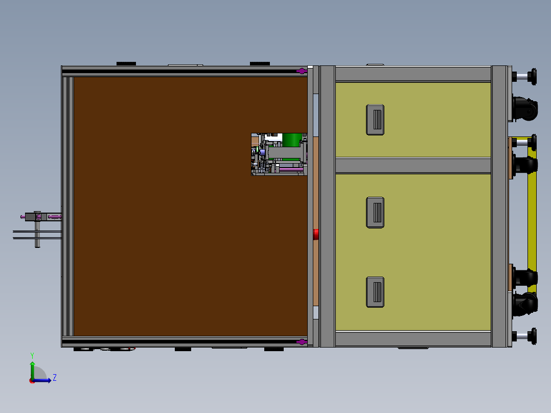微电机自动组装机sw14可编辑左视图