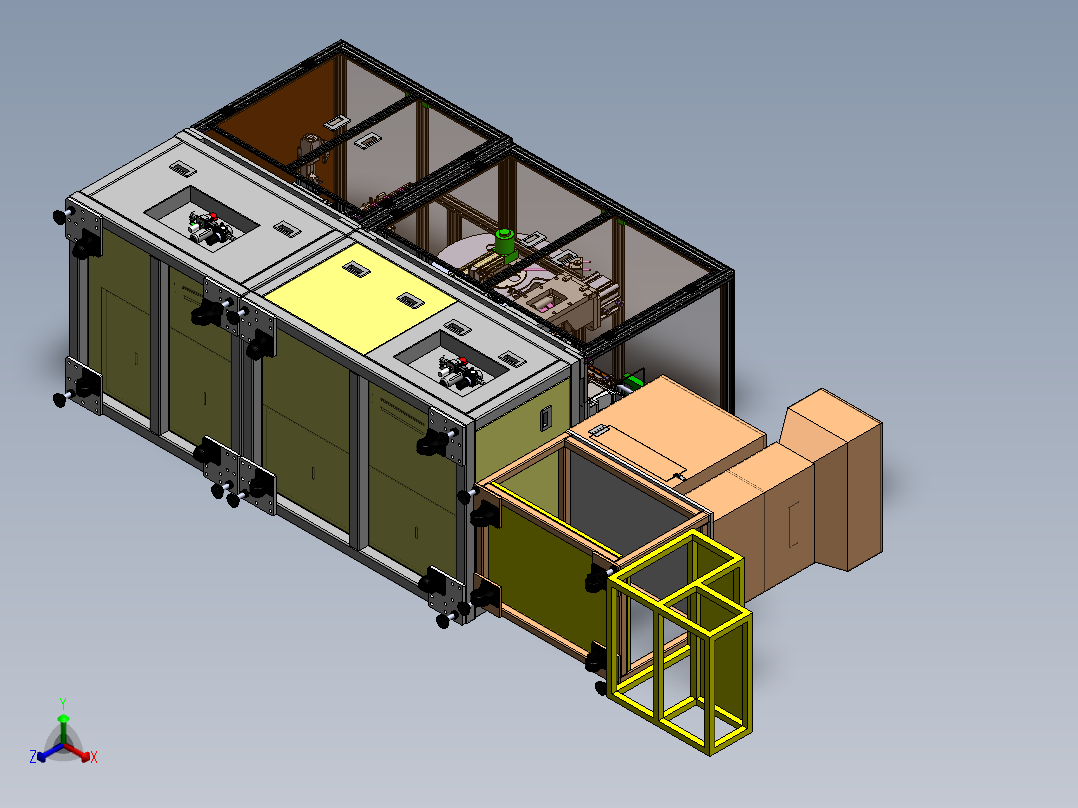 微电机自动组装机sw14可编辑正等轴测图