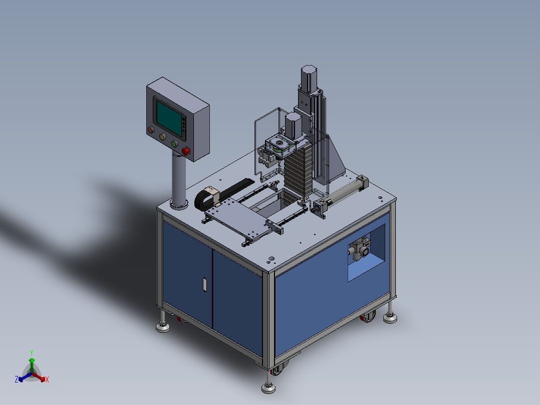 便捷式自动钻孔机sw20可编辑正等轴测图