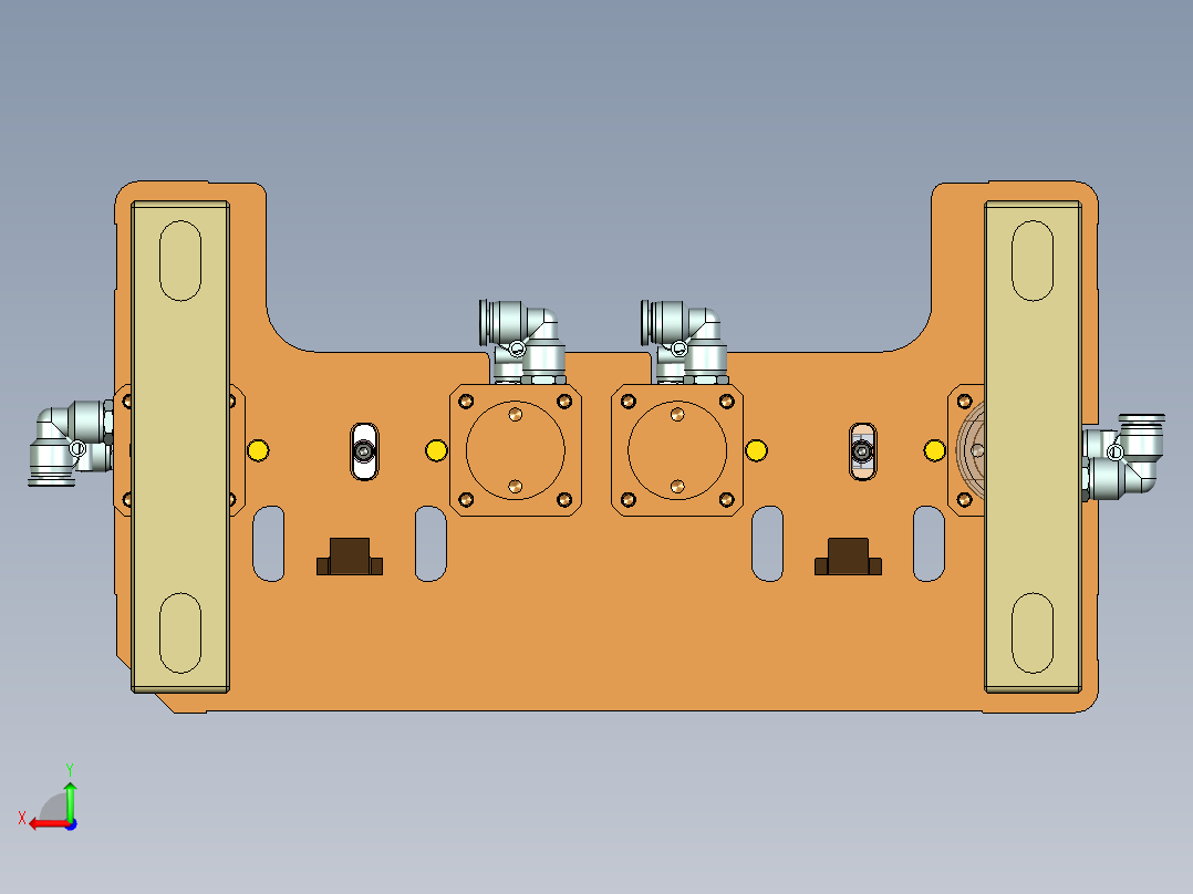 320-0690小零件CNC工装夹具三维模型-CNC0内腔结构加工治具-200120后视图