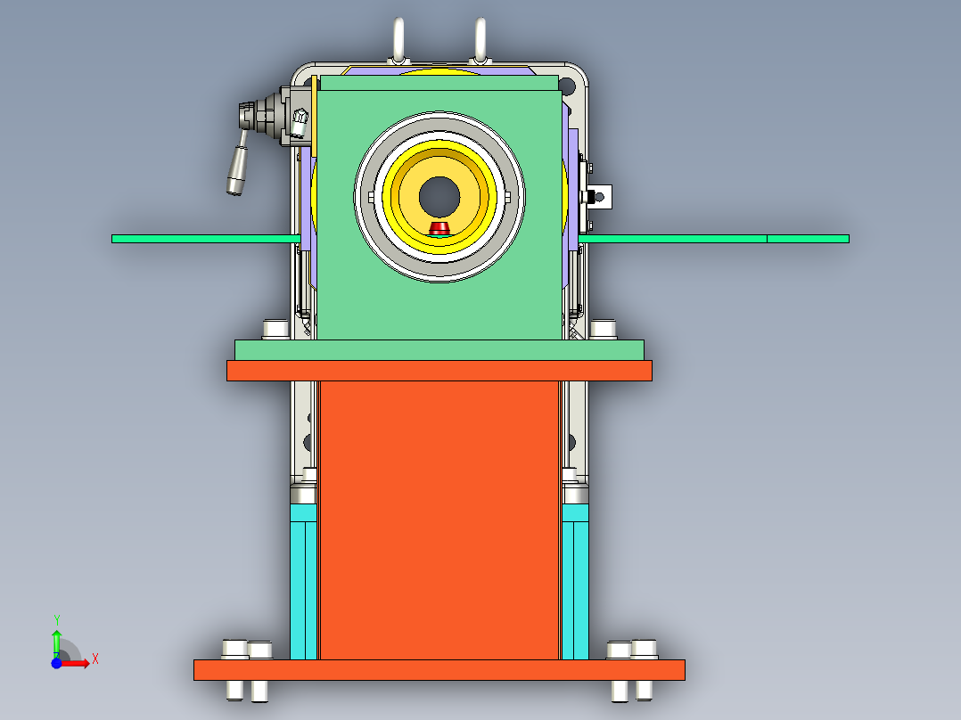 焊接变位机前视图