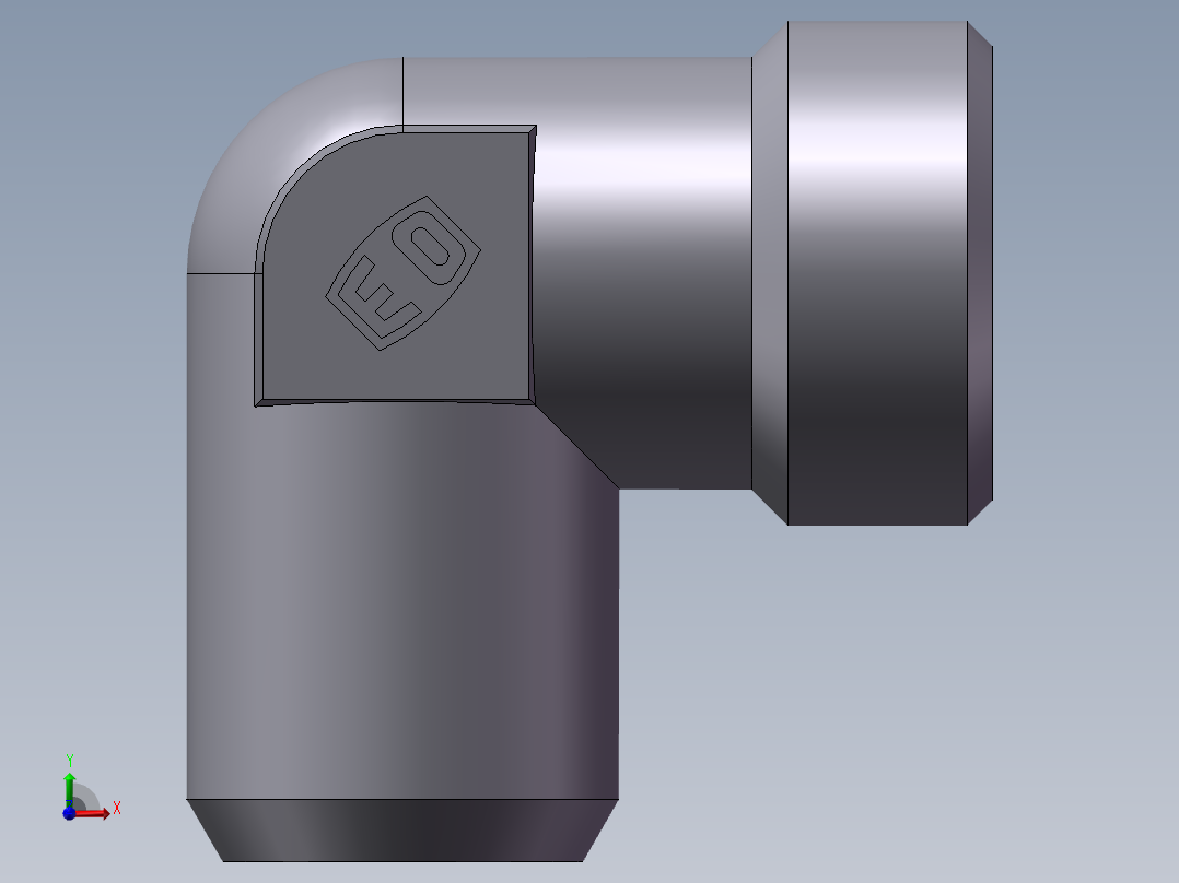 90度焊接接头、1DW9-42-30前视图