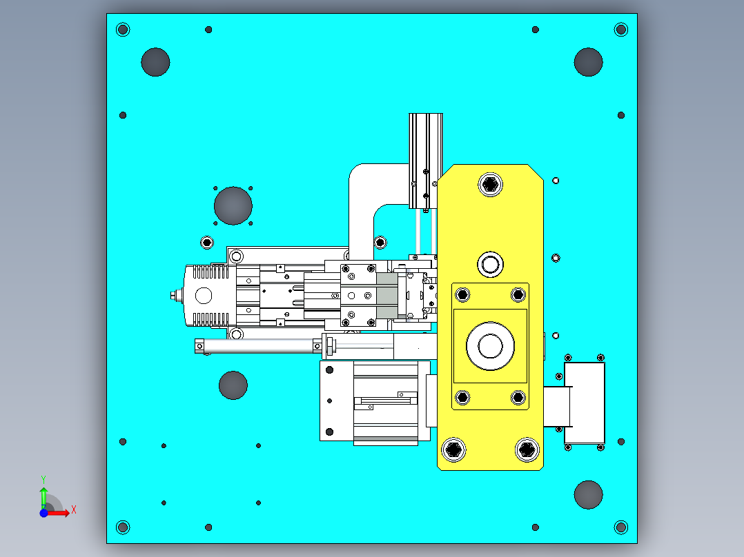 传感器电芯压入设备设计前视图