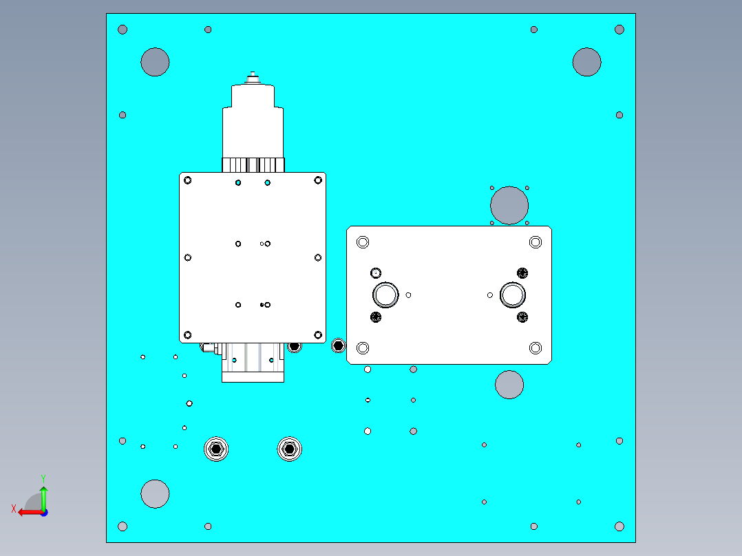 传感器电芯压入设备设计后视图