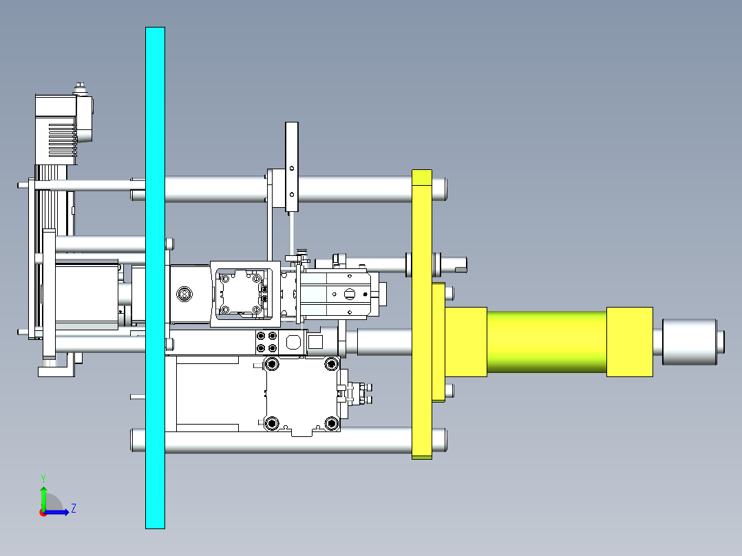 传感器电芯压入设备设计左视图