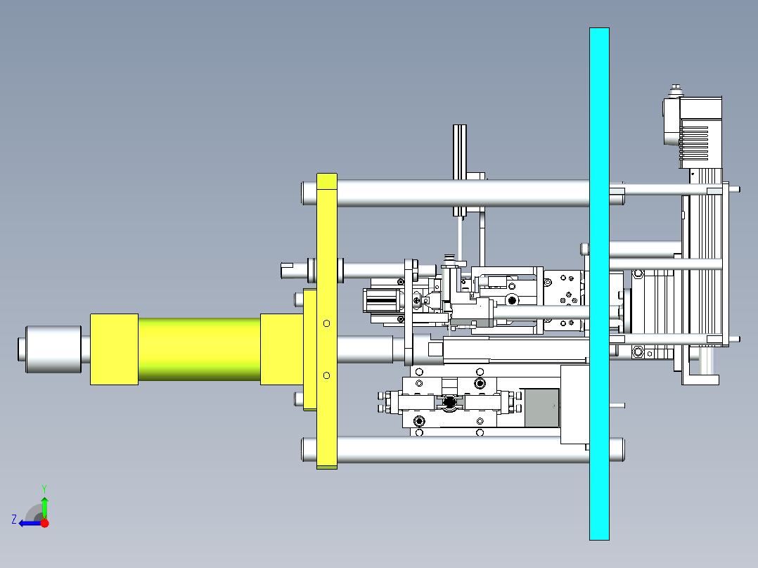 传感器电芯压入设备设计右视图