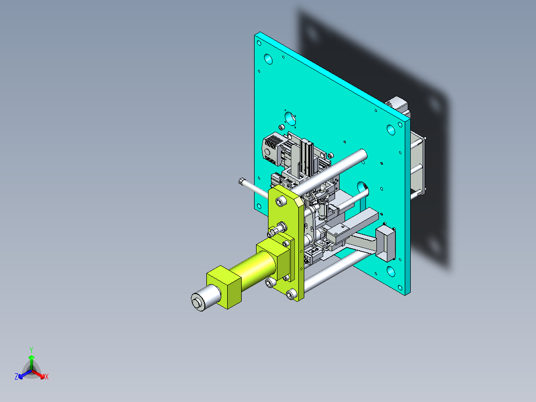 传感器电芯压入设备设计正等轴测图