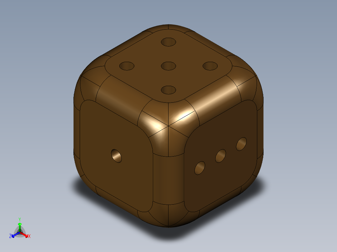 骰子_骰子正等轴测图