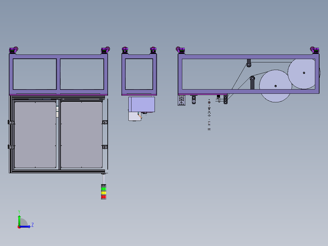 钢带自动裁切焊接V1.0.zip左视图