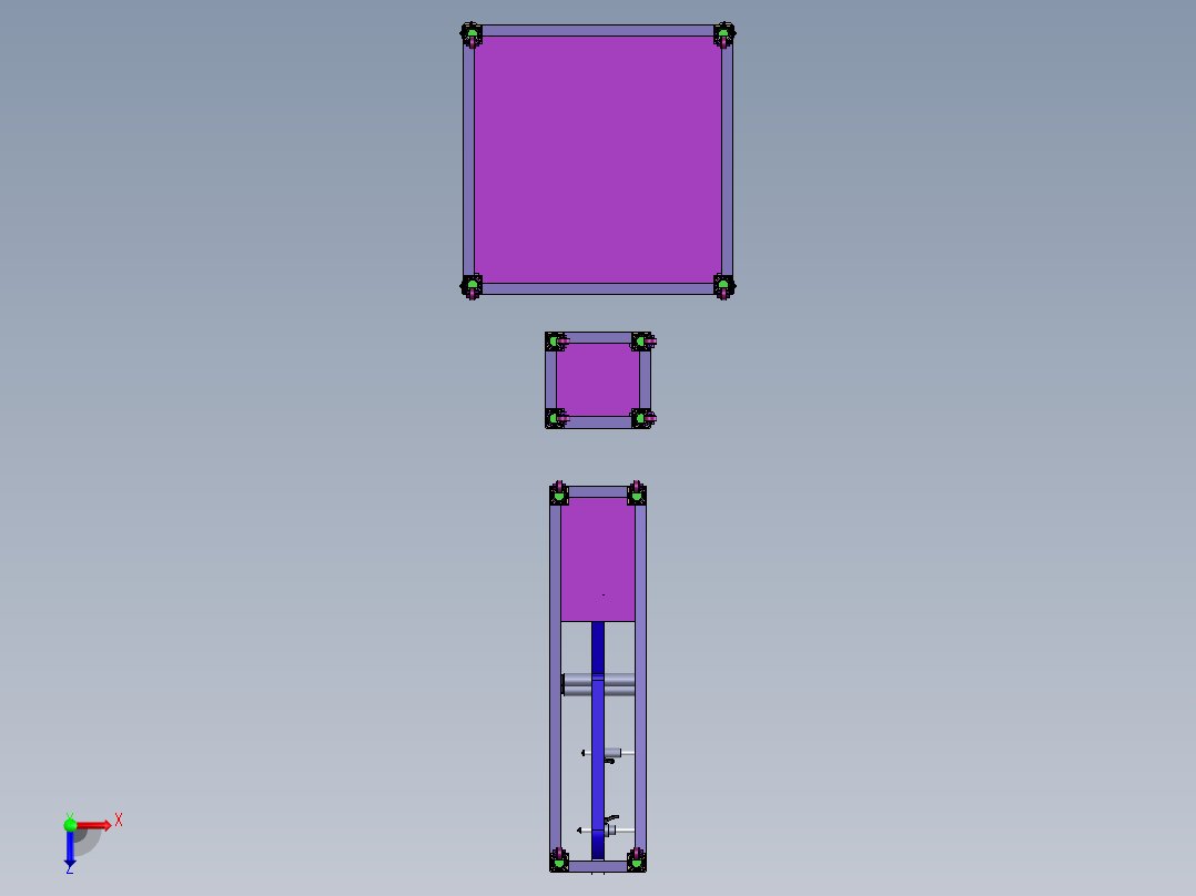 钢带自动裁切焊接V1.0.zip俯视图