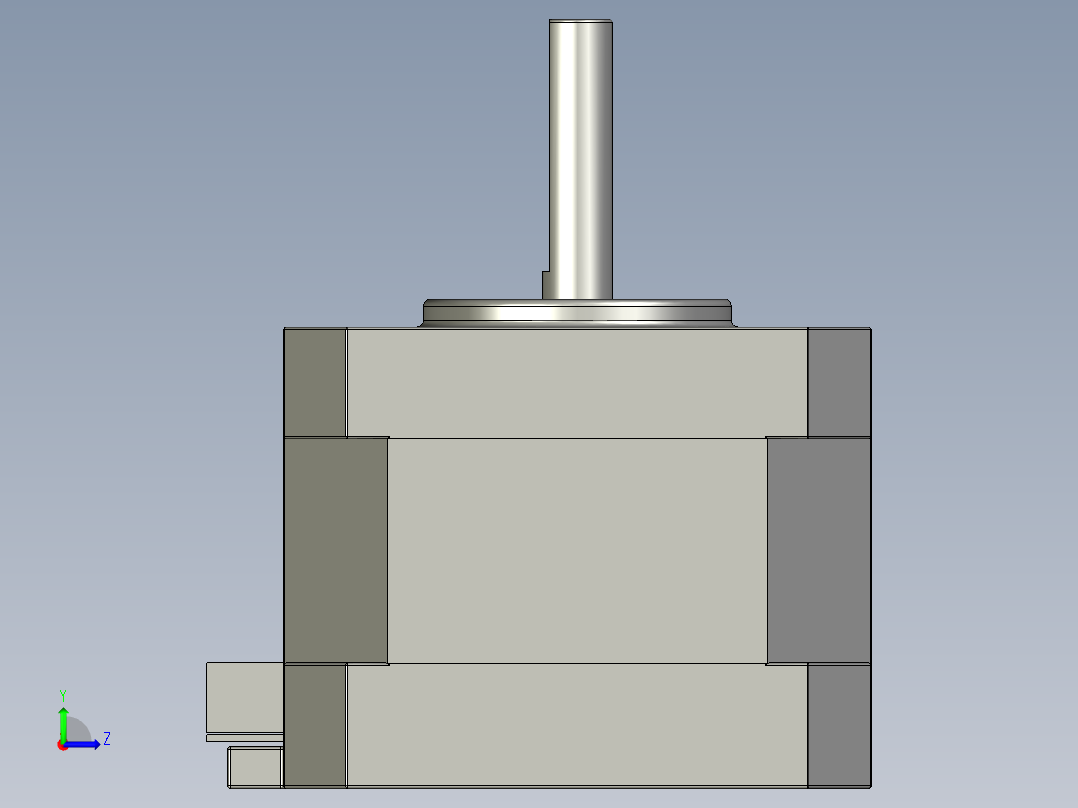 步进电机Nema17 - 17HS3401 - Usongshine左视图