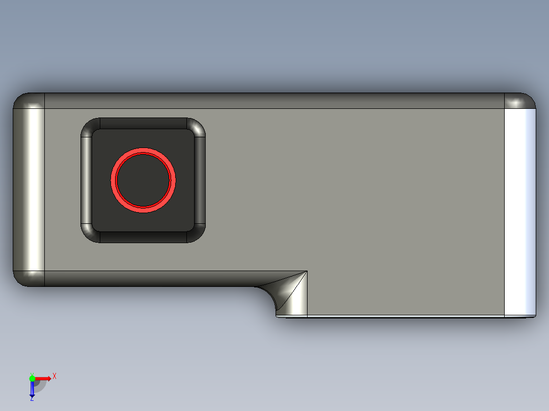 GoPro Hero 8黑色，带底部双支架和模式按钮俯视图