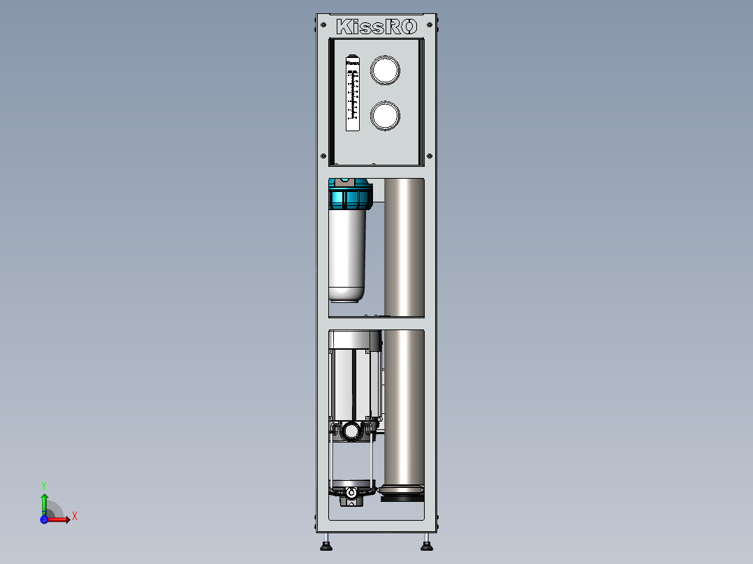 kissRO反渗透水处理设备前视图