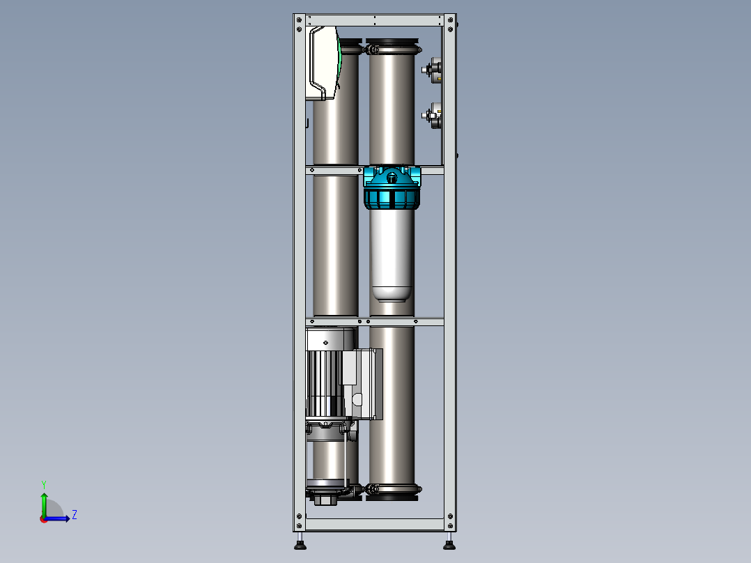 kissRO反渗透水处理设备左视图