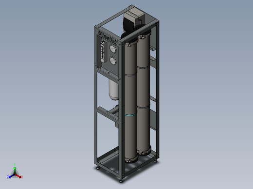 kissRO反渗透水处理设备正等轴测缩略图