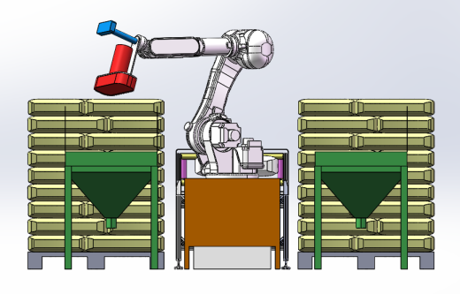 机器人料包清刷拆包（1对2）方案缩略图