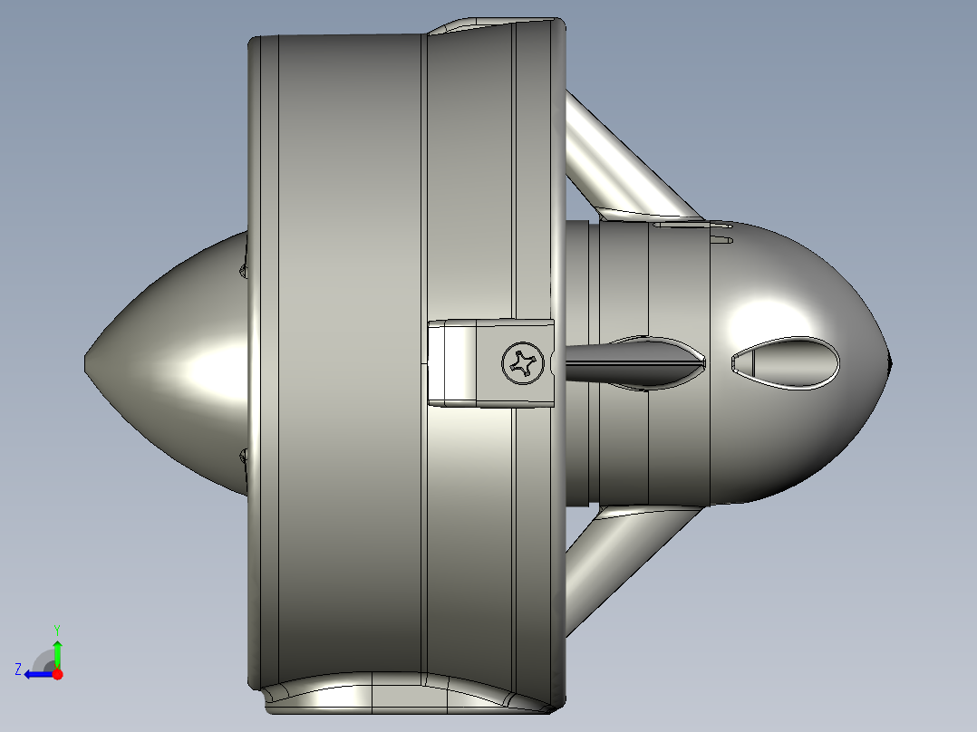 2蓝色机器人T200推进器右视图