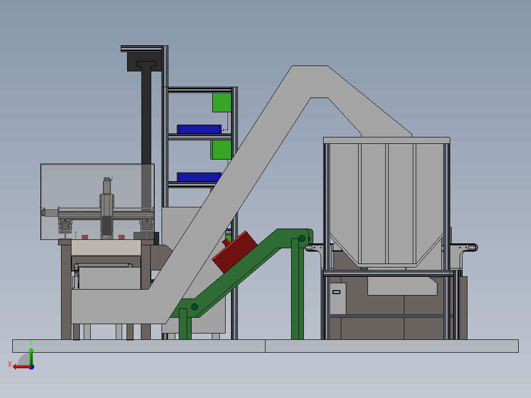 电池单体拆解模型后视图