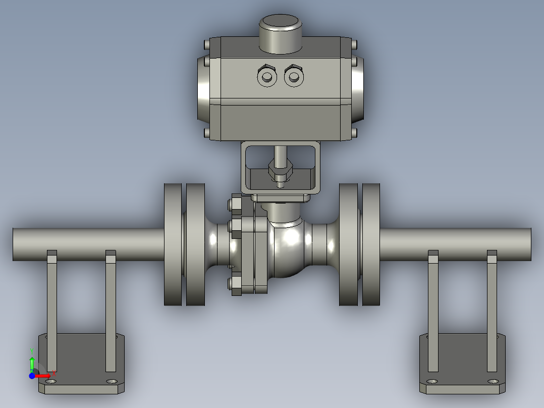 FYZYZZ03-01-02-DN20安装球阀前视图