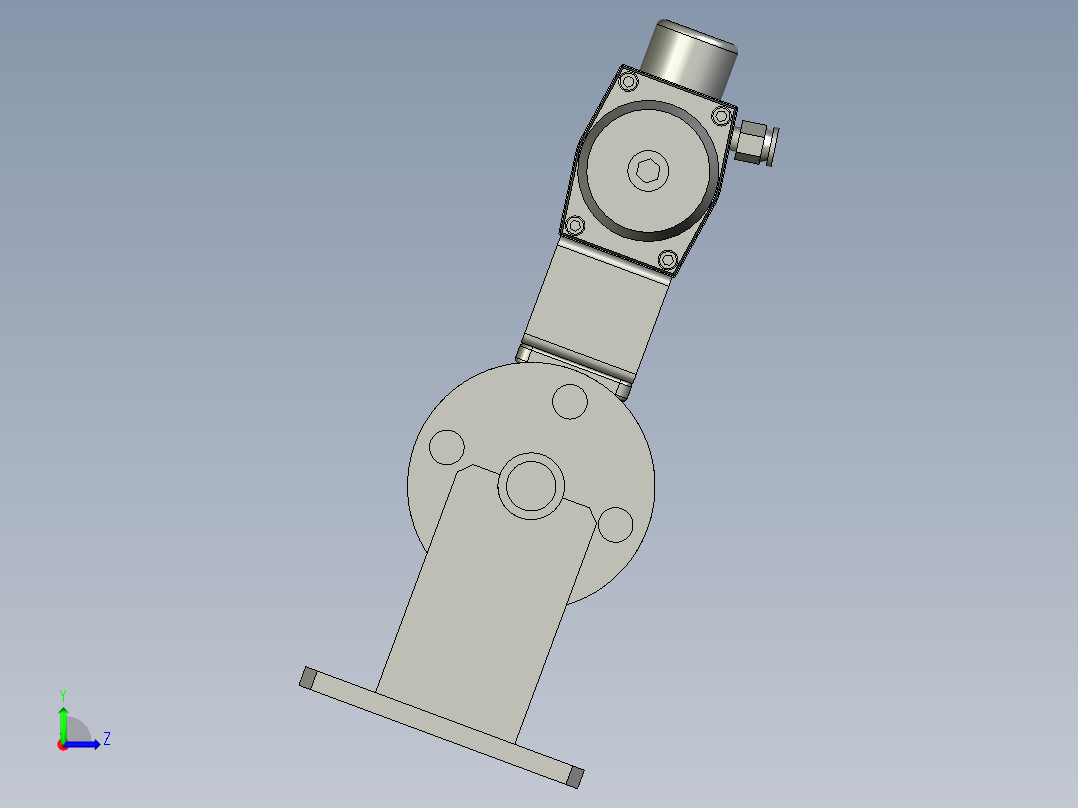 FYZYZZ03-01-02-DN20安装球阀左视图