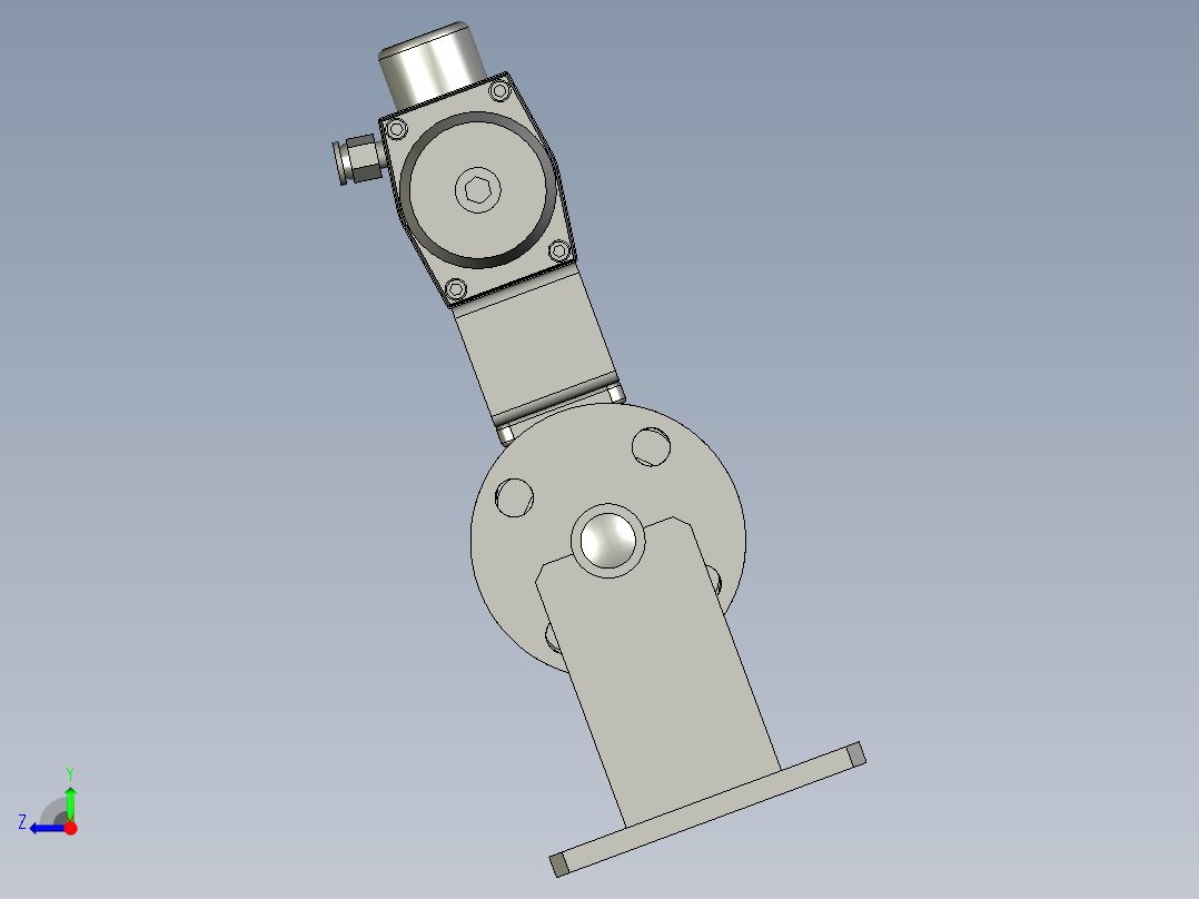 FYZYZZ03-01-02-DN20安装球阀右视图