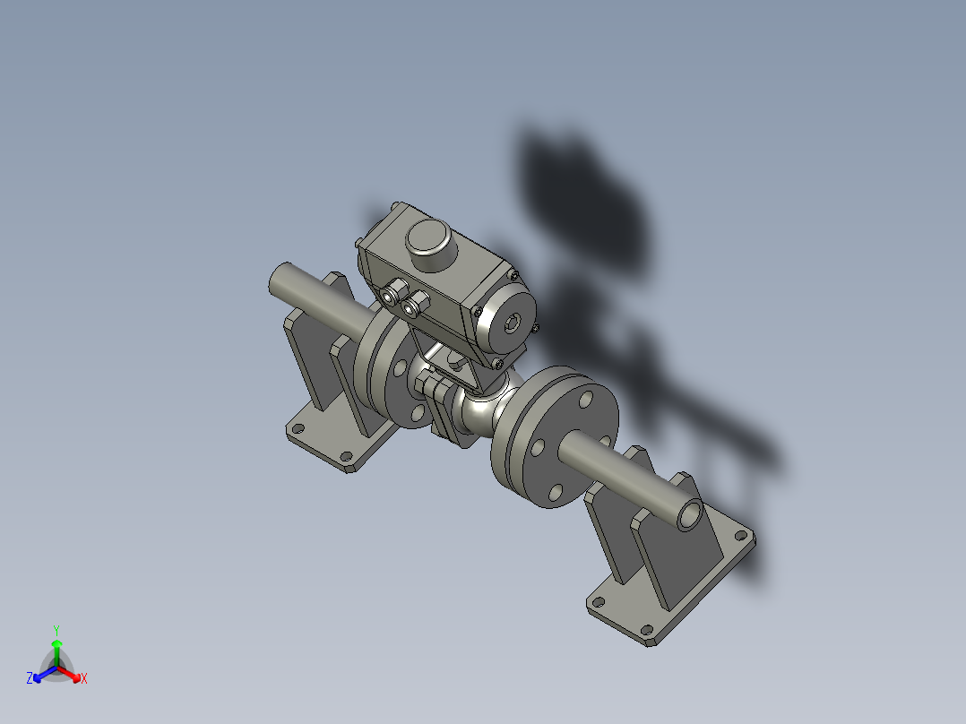 FYZYZZ03-01-02-DN20安装球阀正等轴测图