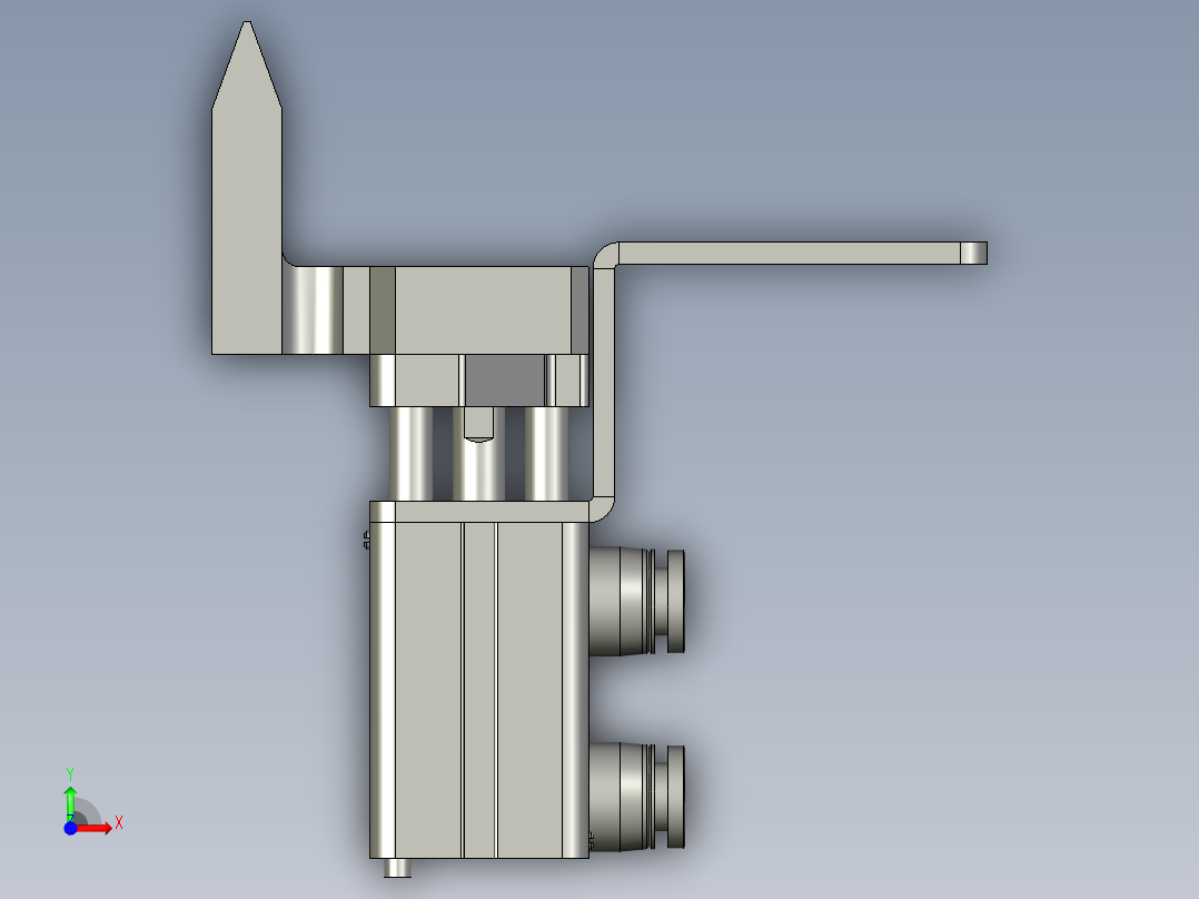 020400挡料装置-TQ-TC-QX004Z001前视图
