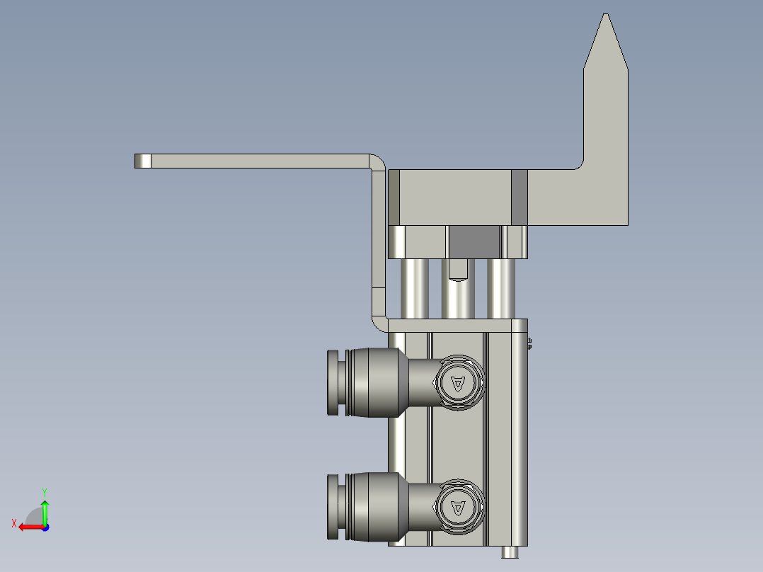 020400挡料装置-TQ-TC-QX004Z001后视图