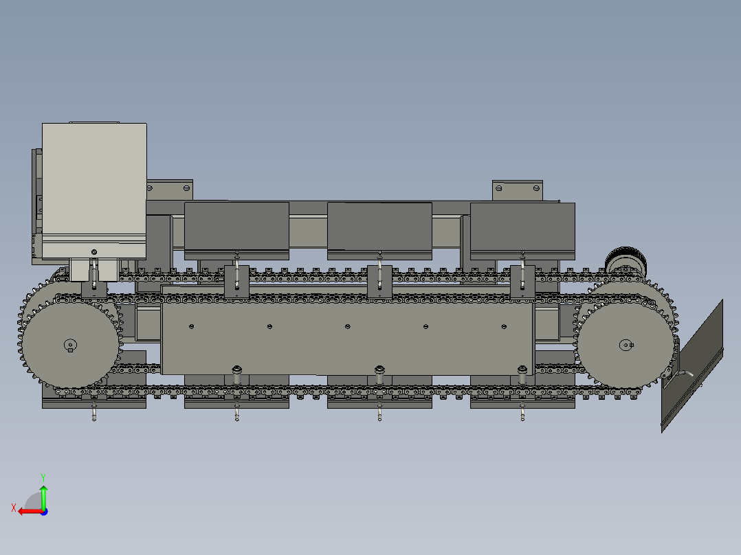包装袋输送机--立后视图