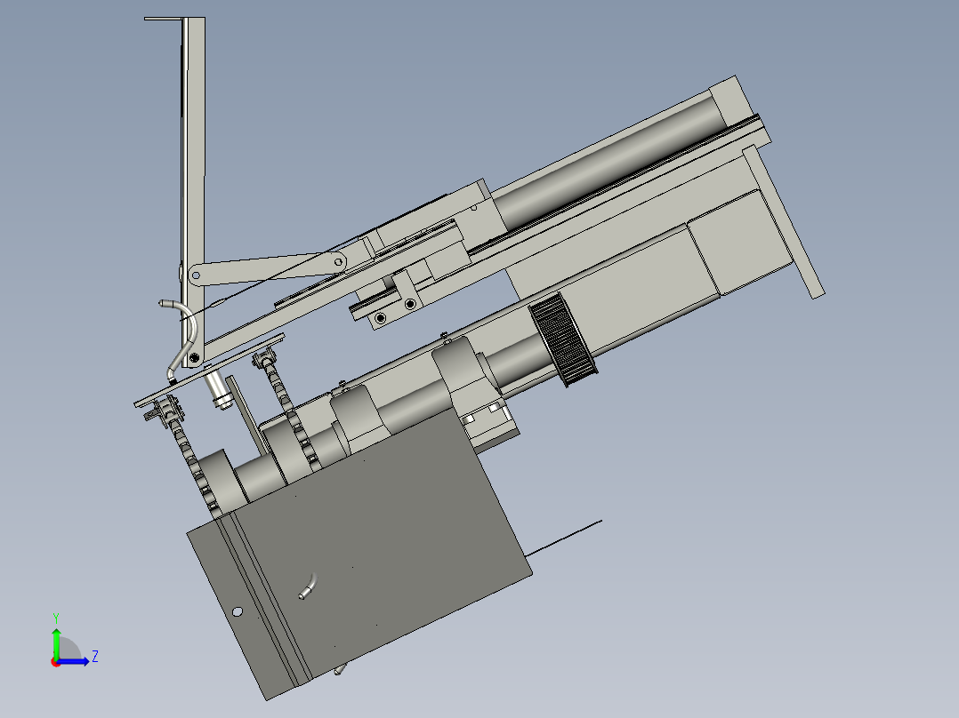 包装袋输送机--立左视图