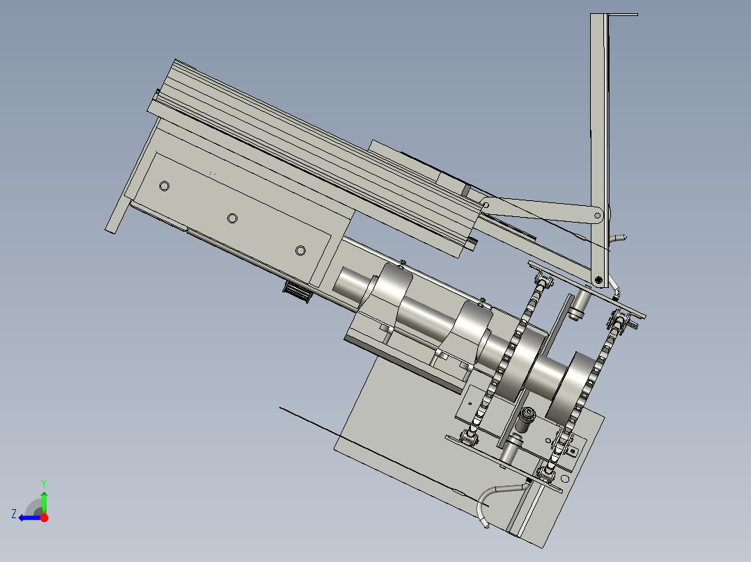 包装袋输送机--立右视图