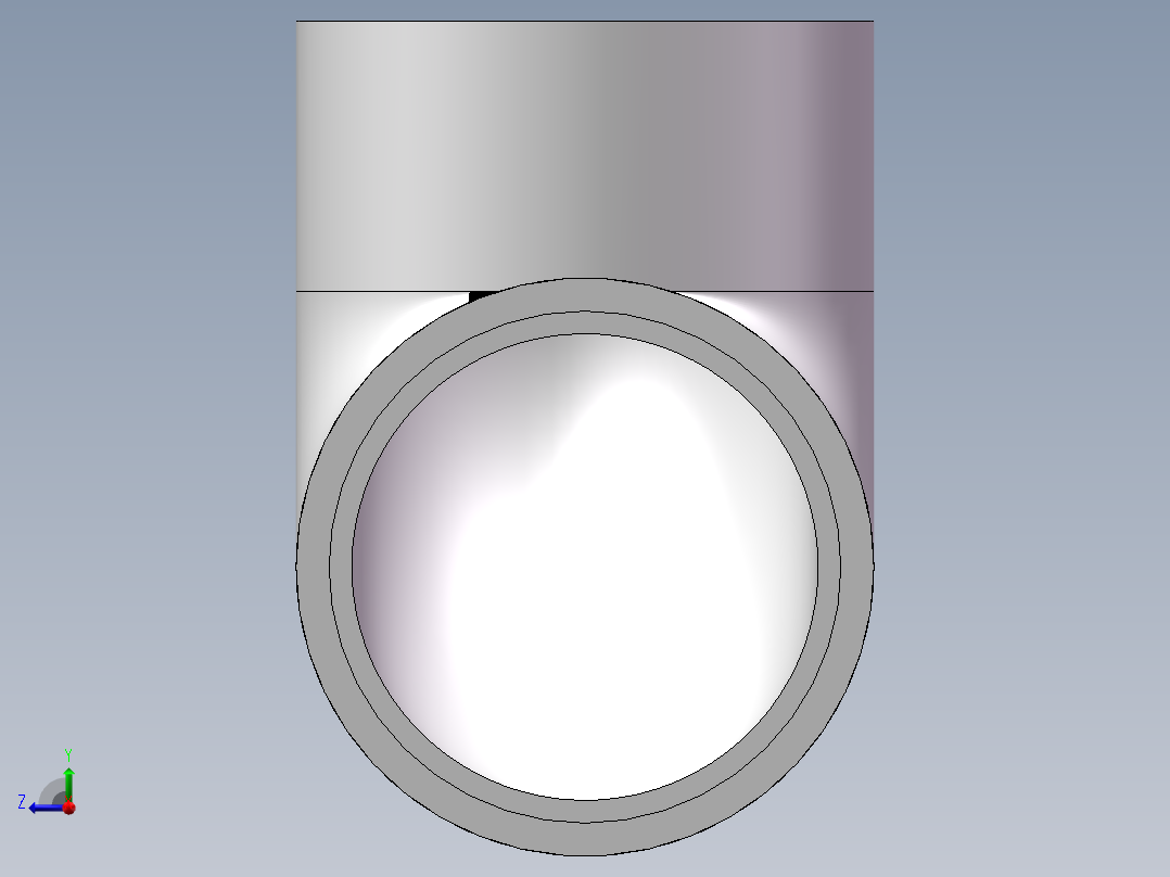 90_ELBOW_DN200_PN10_U-PVC右视图