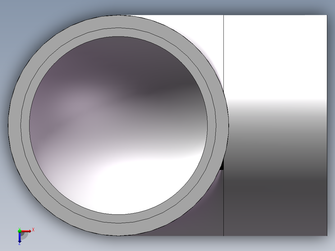 90_ELBOW_DN200_PN10_U-PVC俯视图