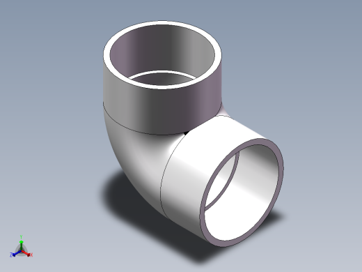 90_ELBOW_DN200_PN10_U-PVC正等轴测缩略图