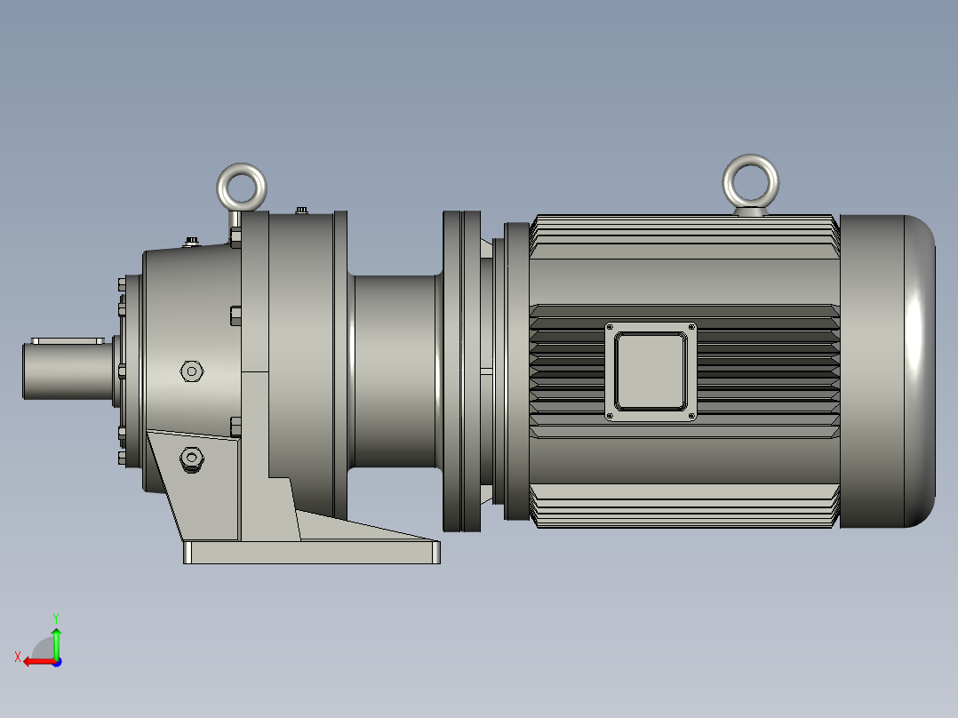 BWD型单级摆线针轮减速电机BWD1-29-Y15-4P-M1-1后视图