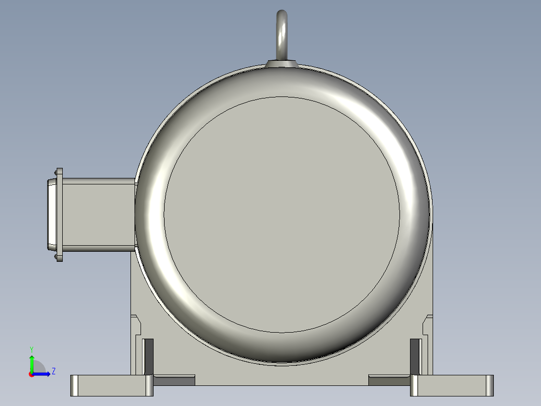 BWD型单级摆线针轮减速电机BWD1-29-Y15-4P-M1-1左视图