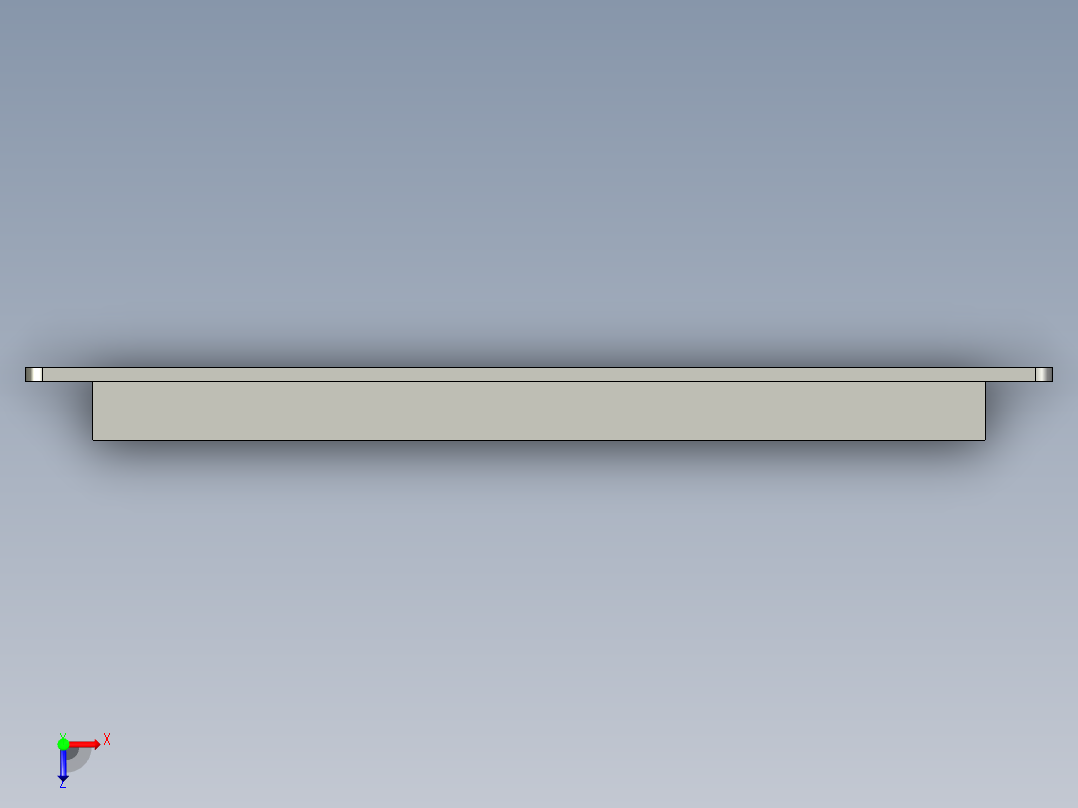 迪文43寸触摸屏俯视图